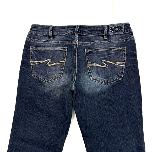 Silver Jeans Aiko Bootcut Women's size 30 Dark Wash Blue Denim Jeans   Great Con - Picture 5 of 5